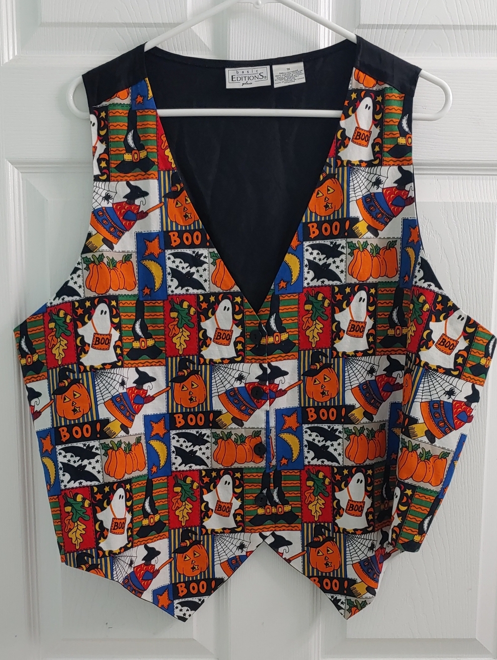 Vintage Basic Editions Novelty Halloween Vest Women's Size 1X